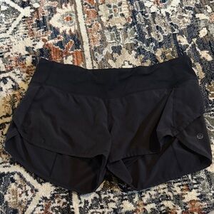 lululemon athletica Black Athletic Running Shorts